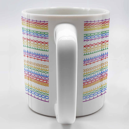 Express Yourself With Colorful Patterns - Personalized Custom Coffee Mug - CPL381_MG