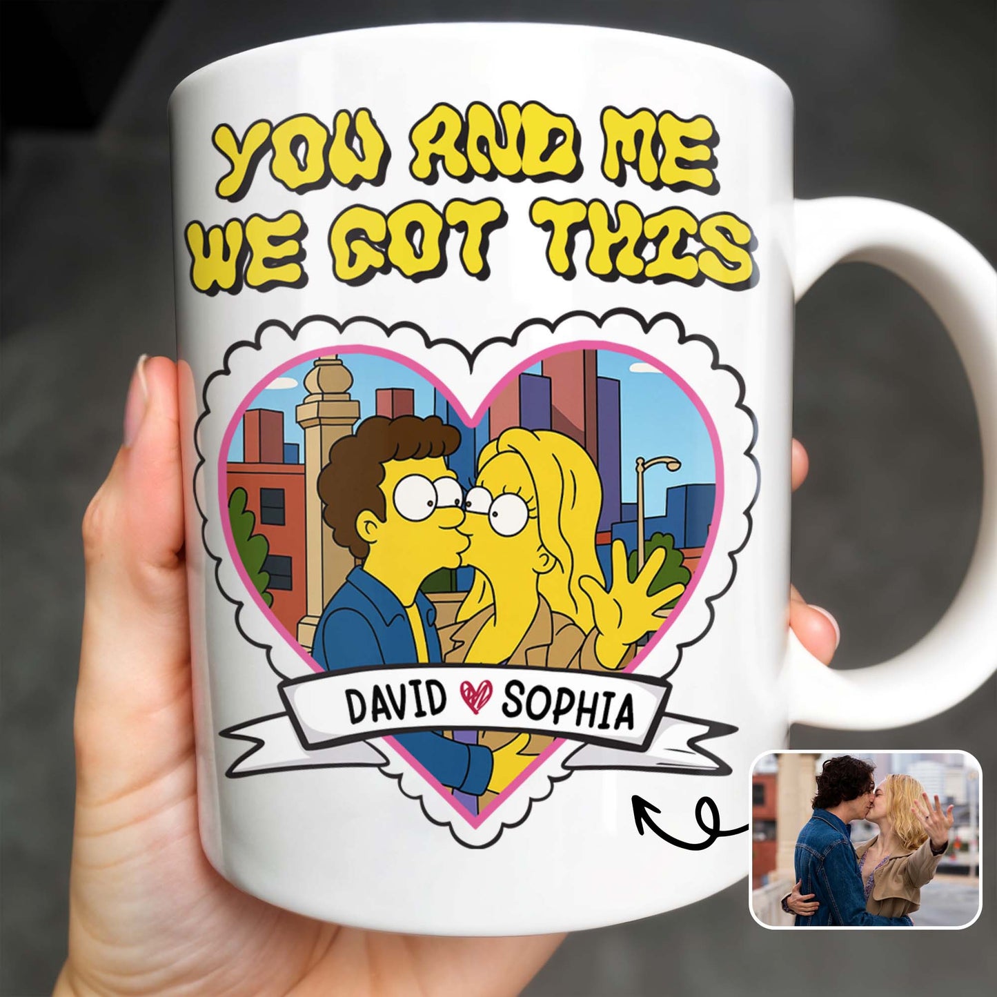 You And Me We Got This, Couple In Heart - Personalized Custom Coffee Mug - CPL387_MG