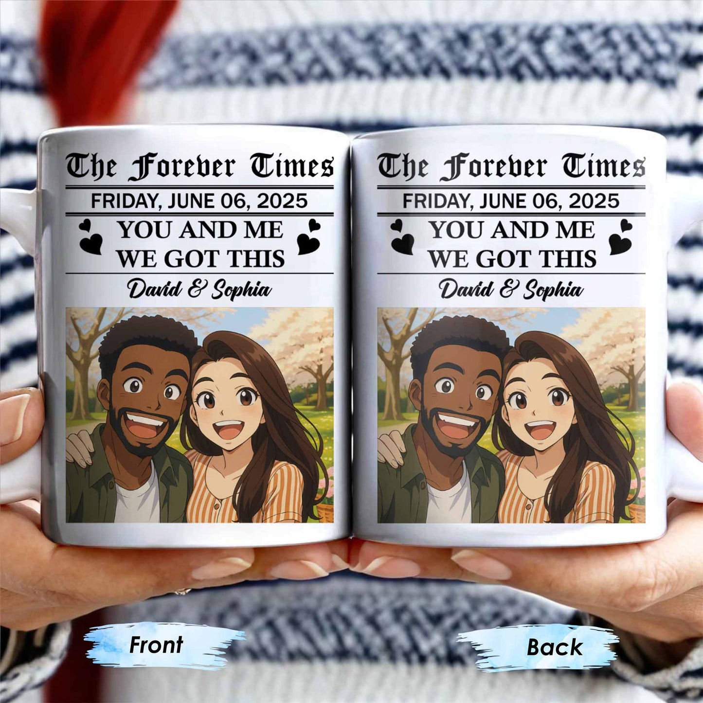 The Forever Times, You And Me, We Got This - Personalized Custom Coffee Mug - CPL392_MG