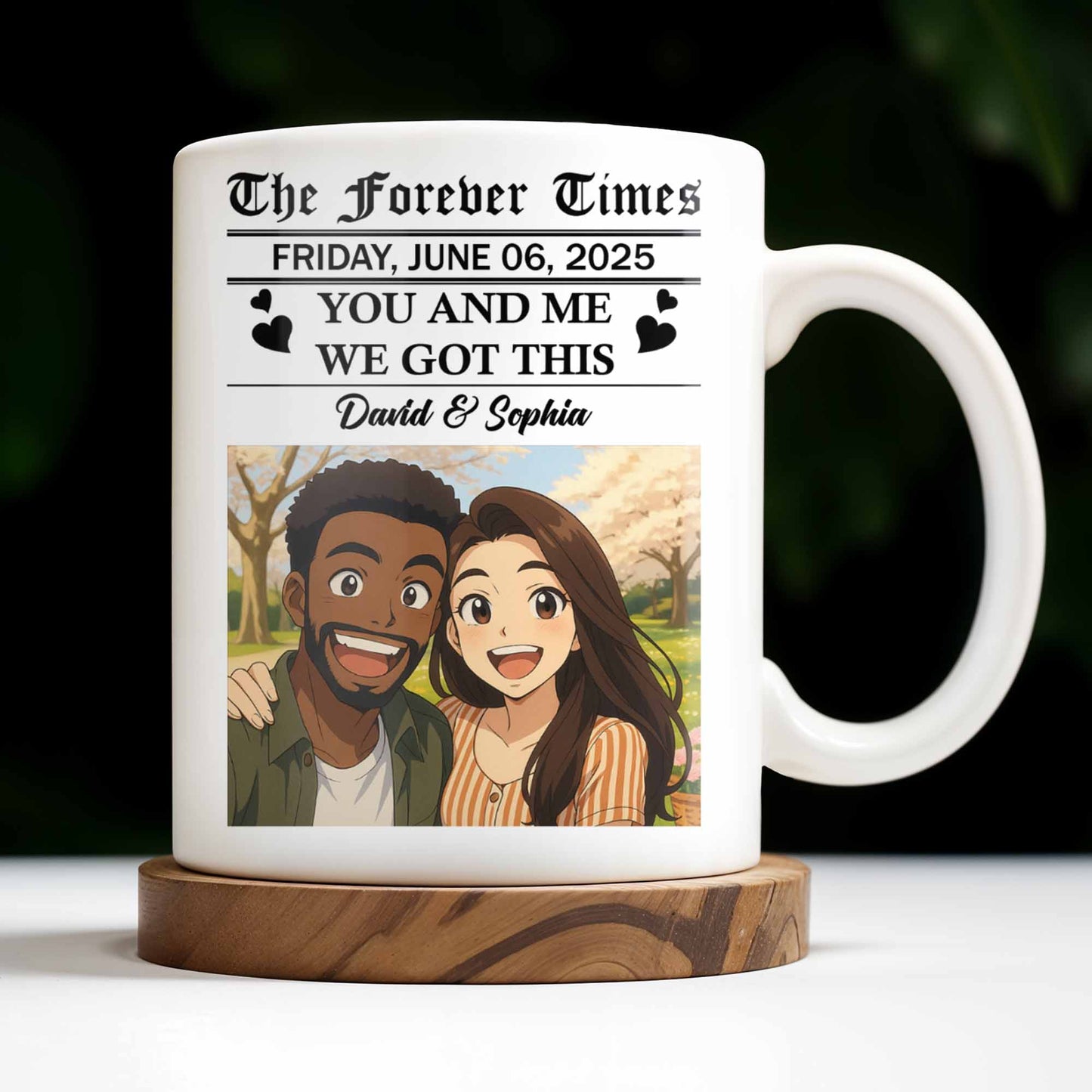 The Forever Times, You And Me, We Got This - Personalized Custom Coffee Mug - CPL392_MG