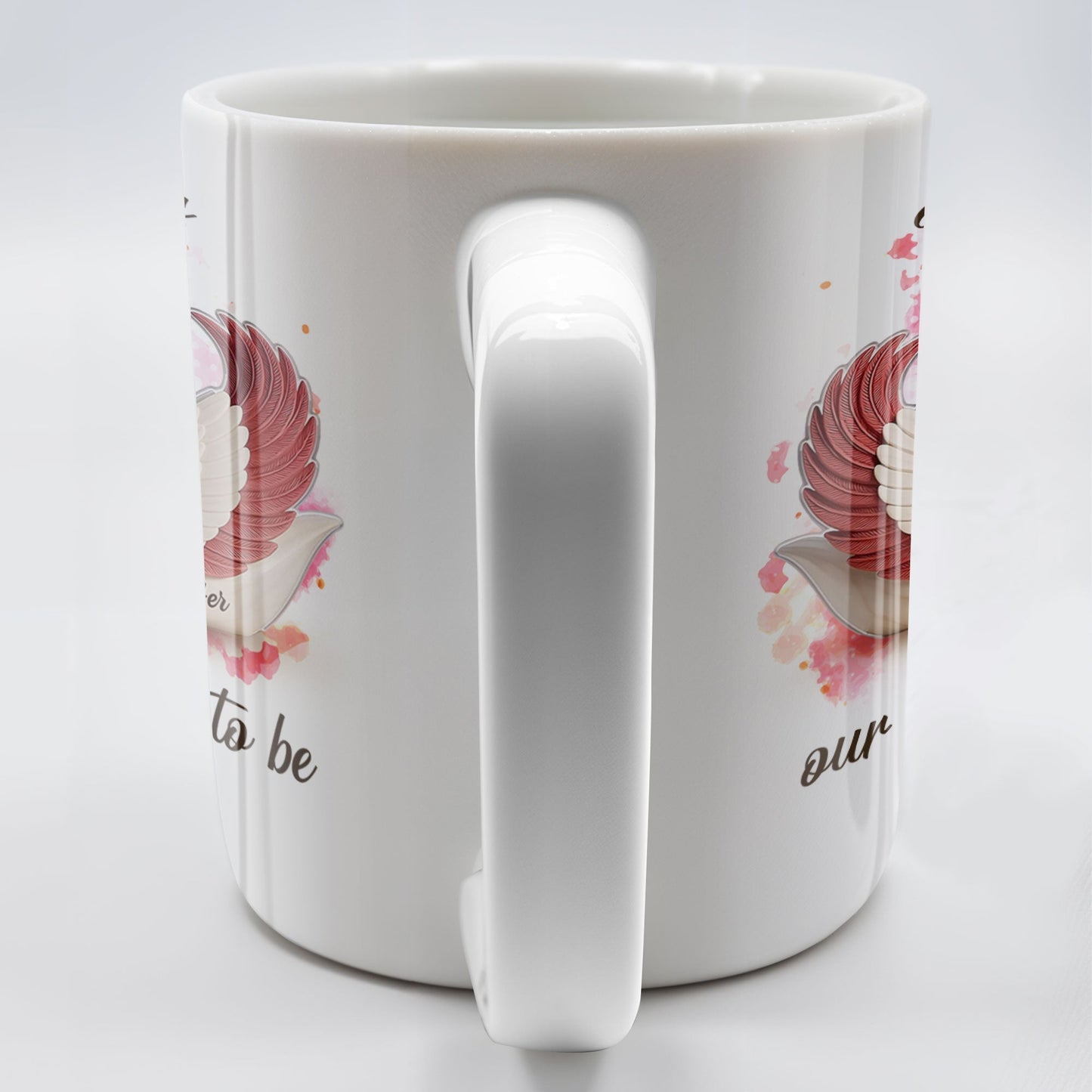 Together Is Our Favorite Place To Be, Swans and Hearts - Personalized Custom Coffee Mug - CPL411_MG