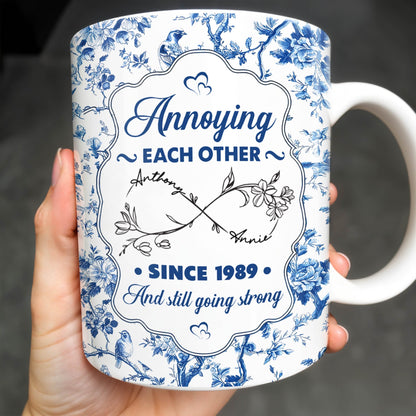 Annoying Each Other Since And Still Going Strong - Personalized Custom Coffee Mug - CPL415_MG