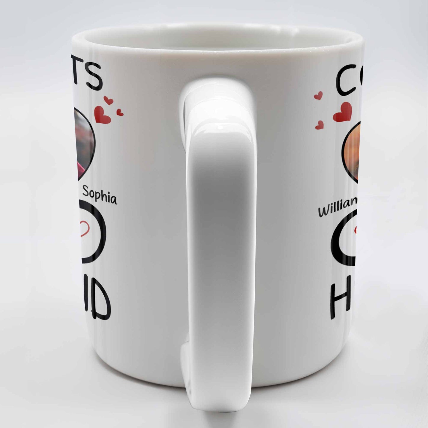 Congrats On Being My Husband With Hearts And Infinite Loop Design - Personalized Custom Coffee Mug - CPL437_MG