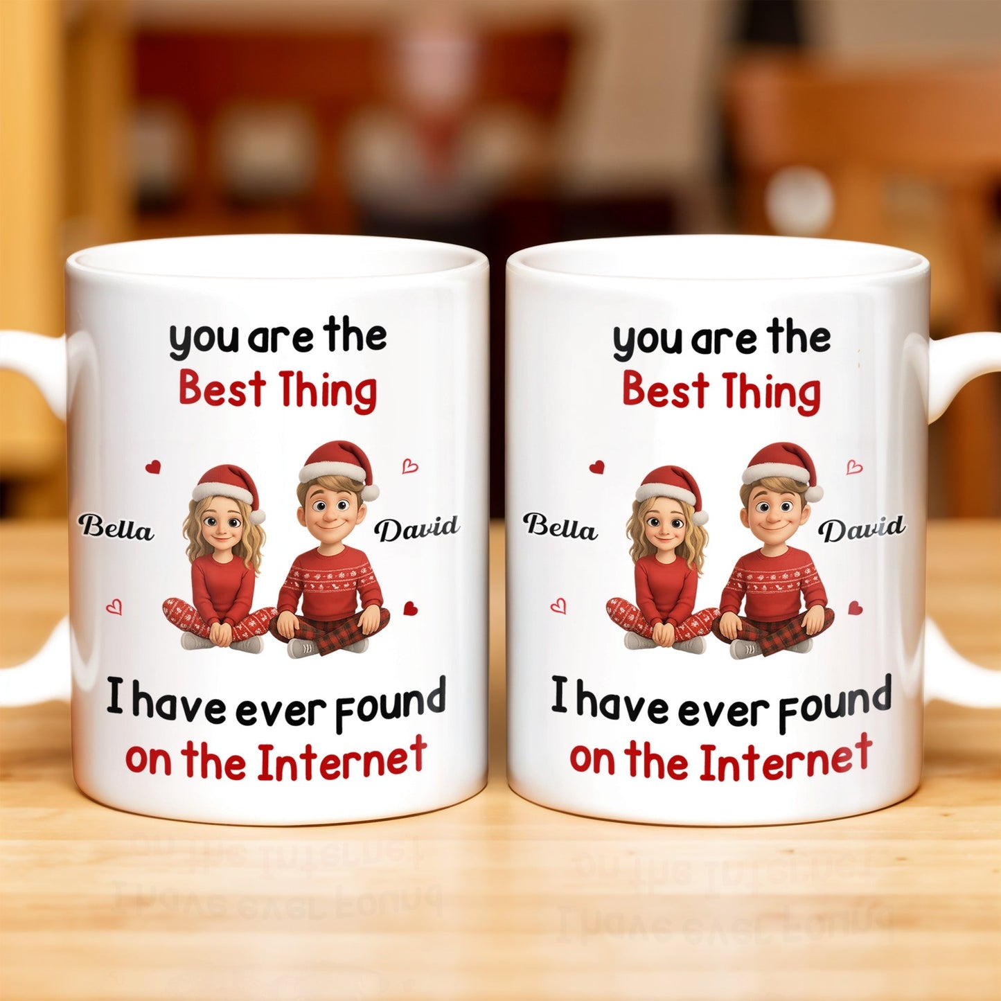 You Are The Best Thing I Have Ever Found, Cartoon Couple - Personalized Custom Coffee Mug - CPL789_MG