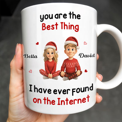 You Are The Best Thing I Have Ever Found, Cartoon Couple - Personalized Custom Coffee Mug - CPL789_MG