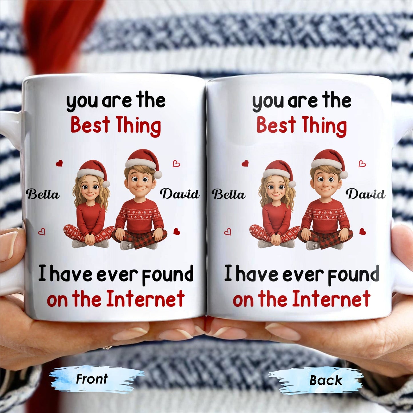 You Are The Best Thing I Have Ever Found, Cartoon Couple - Personalized Custom Coffee Mug - CPL789_MG