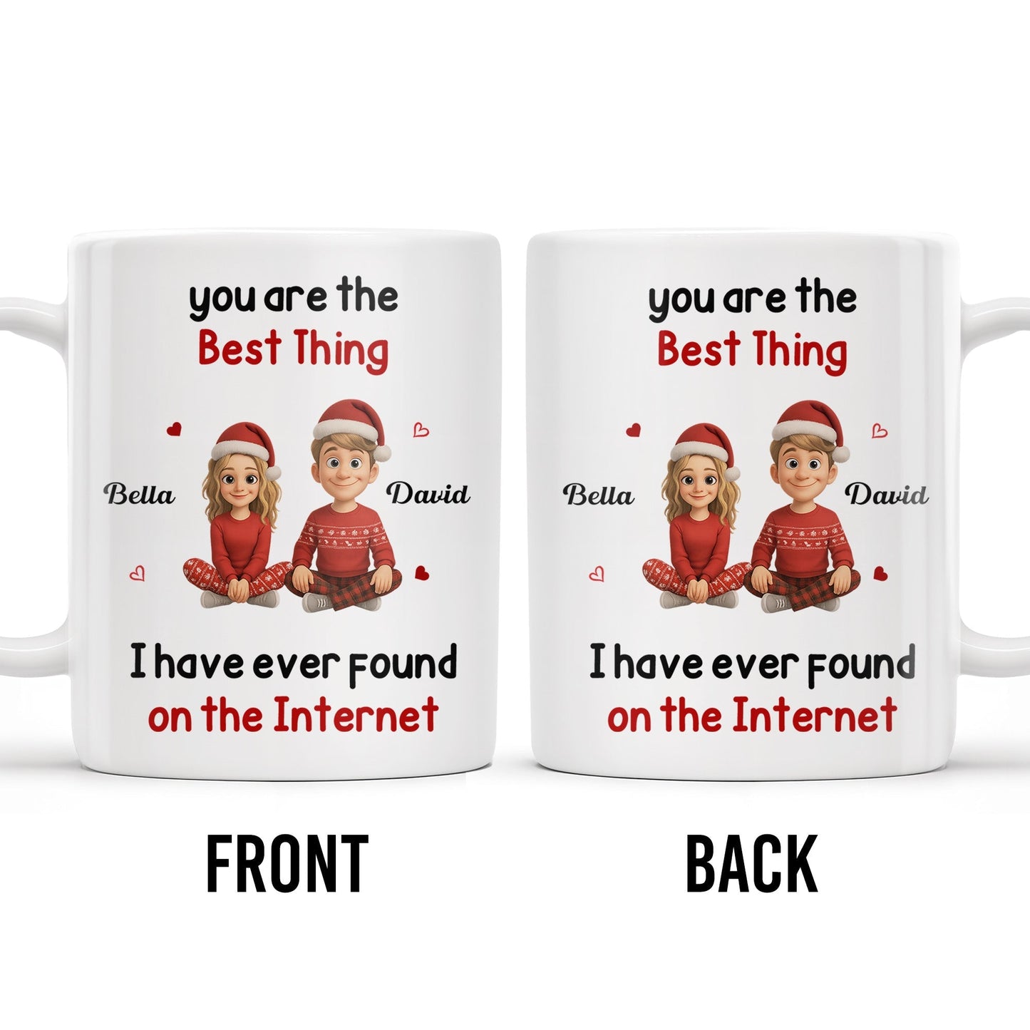 You Are The Best Thing I Have Ever Found, Cartoon Couple - Personalized Custom Coffee Mug - CPL789_MG