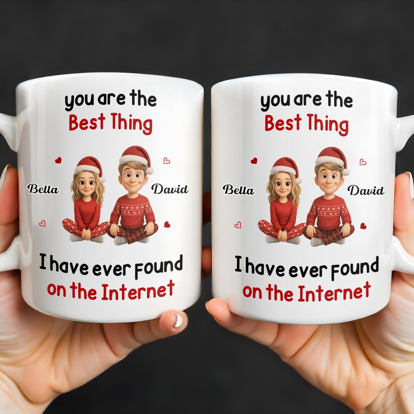 You Are The Best Thing I Have Ever Found, Cartoon Couple - Personalized Custom Coffee Mug - CPL789_MG