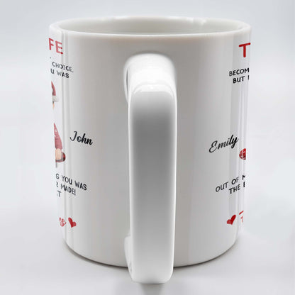 To My Wife, Meeting You Was Fate, Love Forever And Always, Cartoon Couple - Personalized Custom Coffee Mug - CPL988_MG