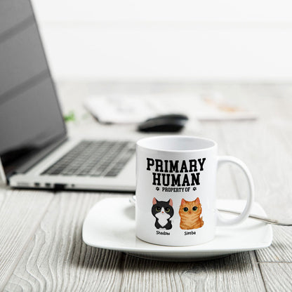 Spare Human Primary Human Funny Gift For Dog Lover or Cat Lover Personalized Mug