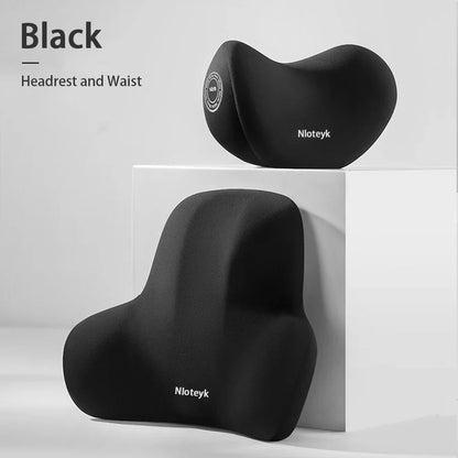 Car Lumbar Support Back Cushion And Neck Pillow