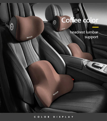 Car Lumbar Support Back Cushion And Neck Pillow