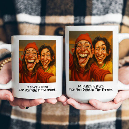 Caricature Your Photo Best Friends - Custom Cartoon Drawing From Photo - Personalized Photo Mug