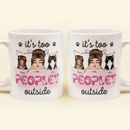 Cat Mom Inside - Personalized Mug - Birthday Gift For Cat Mom, Cat Lover, Fur Mama
