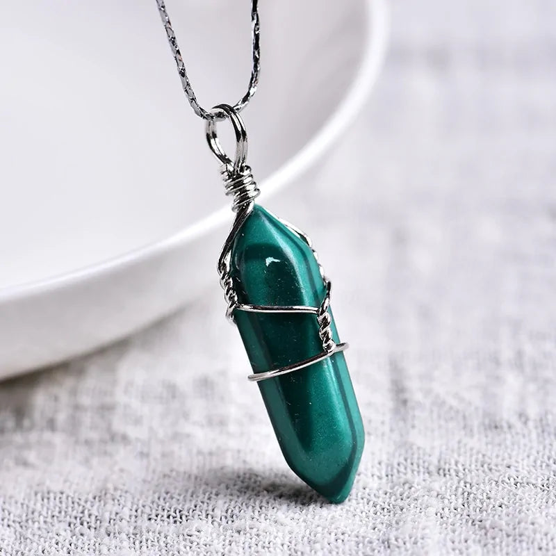 Natural Amethyst Crystal Point Pendant: Diy Jewelry Gift