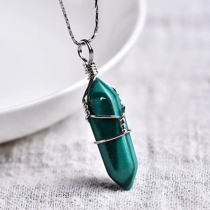 Natural Amethyst Crystal Point Pendant: Diy Jewelry Gift