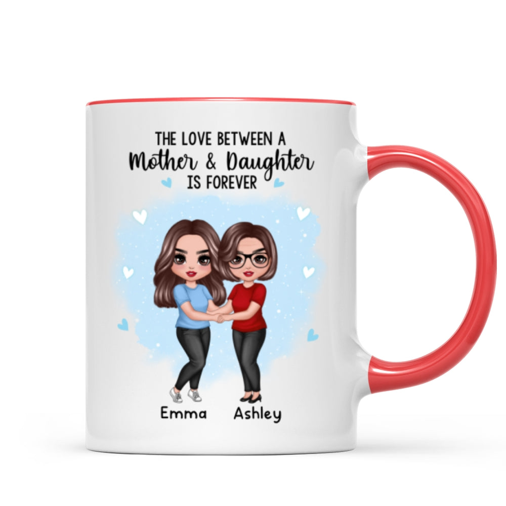 Doll Mother Daughters Hugging Like Mother Like Daughter Personalized Mug