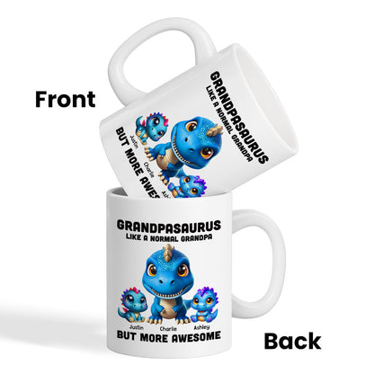 Daddysaurus Grandpasaurus 3D Dinosaurs Personalized Mug