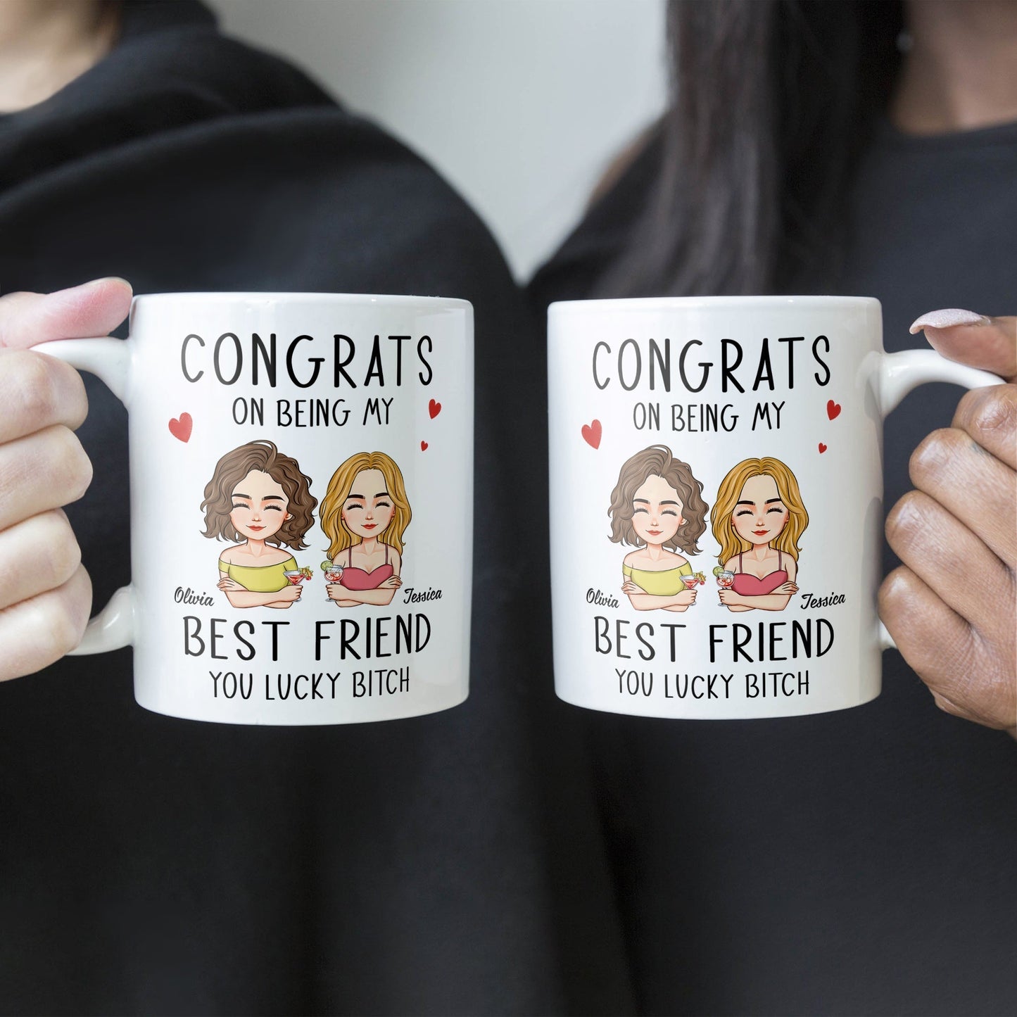 Congrats On Being My Bestie - Personalized Mug