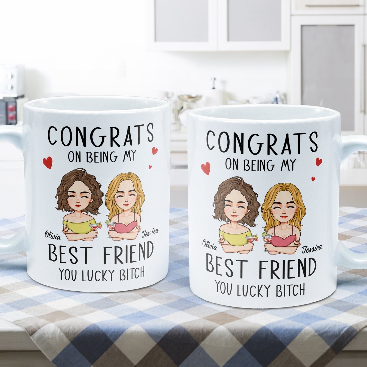 Congrats On Being My Bestie - Personalized Mug