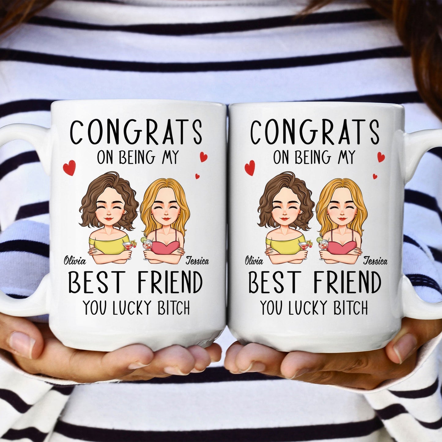 Congrats On Being My Bestie - Personalized Mug