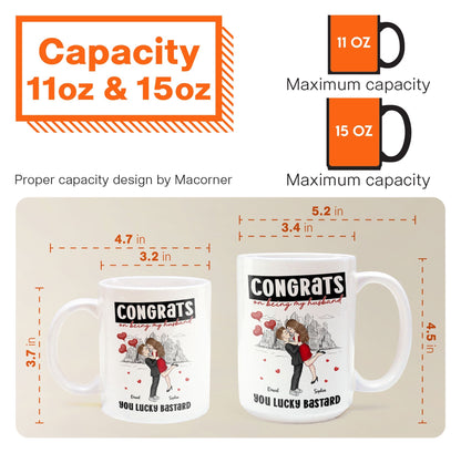 Congrats On Being My Husband - Personalized Mug