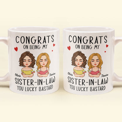 Congrats On Being My Sister-In-Law - Personalized Mug