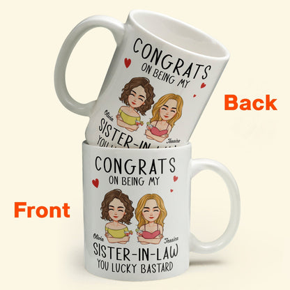 Congrats On Being My Sister-In-Law - Personalized Mug