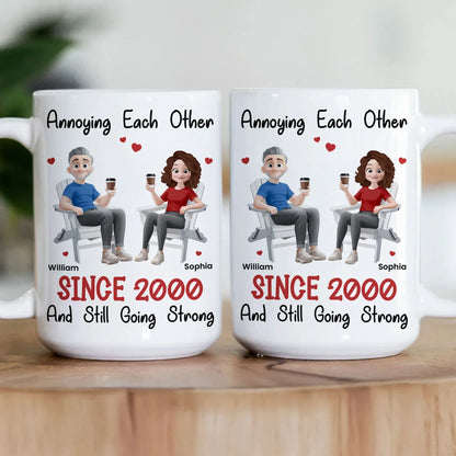 Couple Mug High Clarity Beautiful Surprise Design Sturdy and Durable Memorial Gift