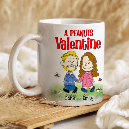Couple Hand In Hand Peanut - Personalized Coffee Mug - Gift For Couple, Husband Wife, Anniversary - CL43 PT
