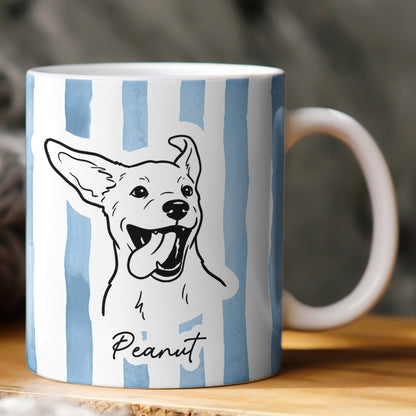 Custom Pet Portrait Mug Dog Mug Cat Mug New Version - Personalized Photo Mug