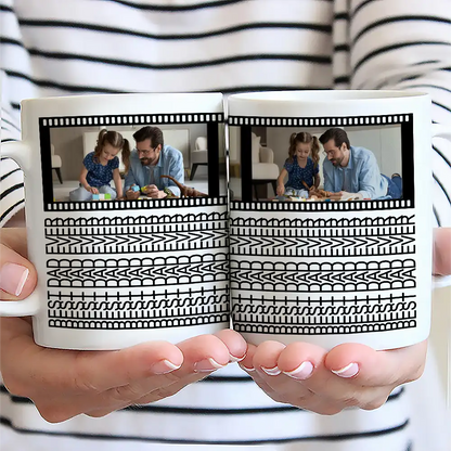 Custom Photo Best Dad Ever Hidden Message - Personalized Mug