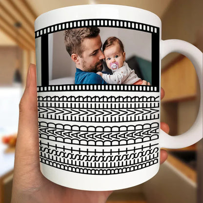 Custom Photo Best Dad Ever Hidden Message - Personalized Mug