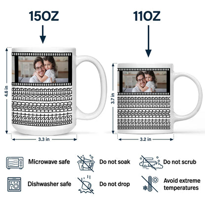 Custom Photo Best Dad Ever Hidden Message - Personalized Mug