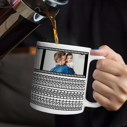 Custom Photo Best Dad Ever Hidden Message - Personalized Mug