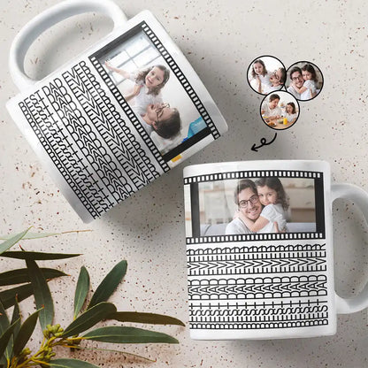 Custom Photo Best Dad Ever Hidden Message - Personalized Mug