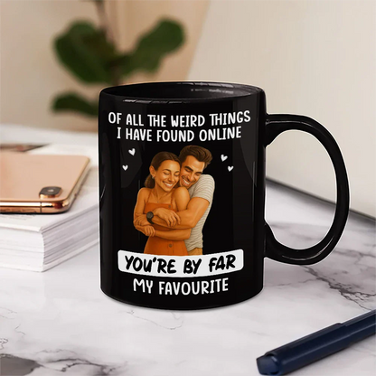 Custom Photo Caricature Funny Couple You Are The Best Thing - Personalized Mug