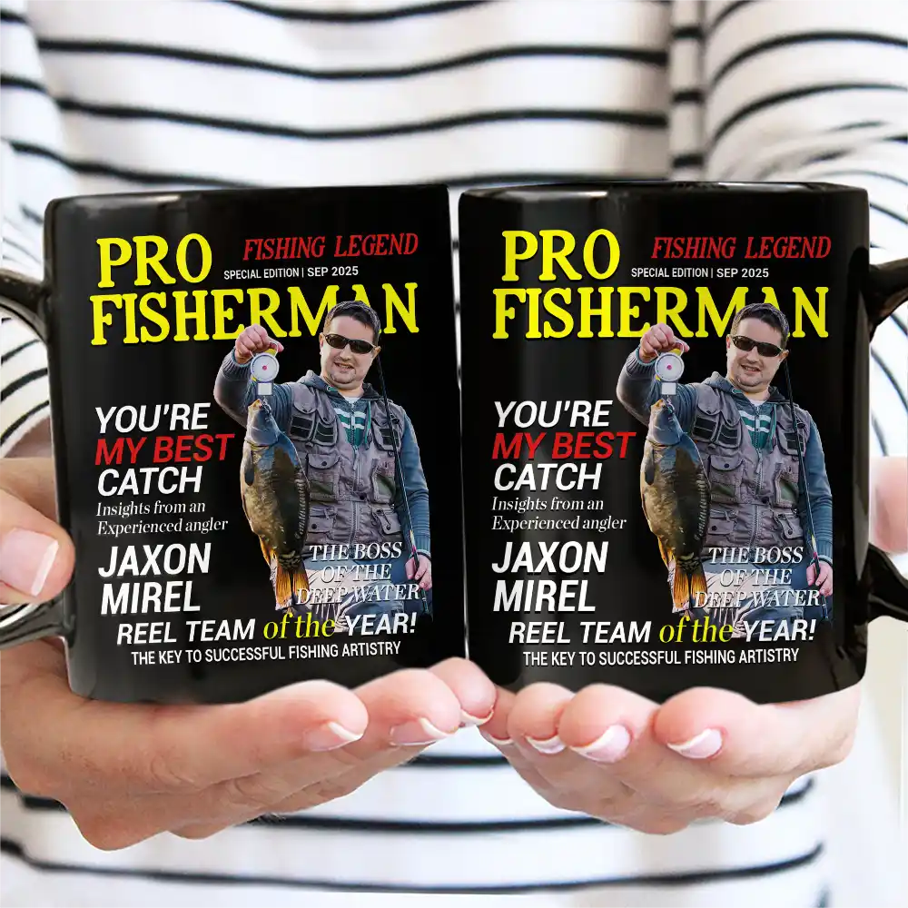Custom Photo Fisherman Of The Year - Personalized Mug
