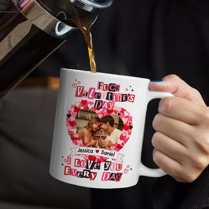 Custom Photo I Love You Every Day Ransom Note Style - Personalized Mug