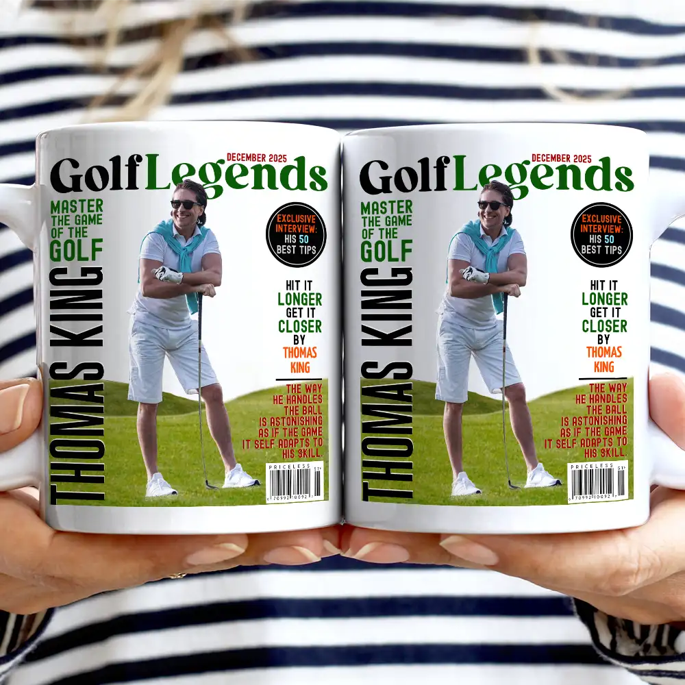 Custom Photo Magazine GolfLegends - Personalized Mug