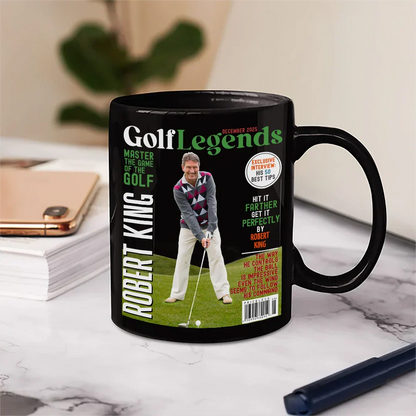 Custom Photo Magazine GolfLegends - Personalized Mug
