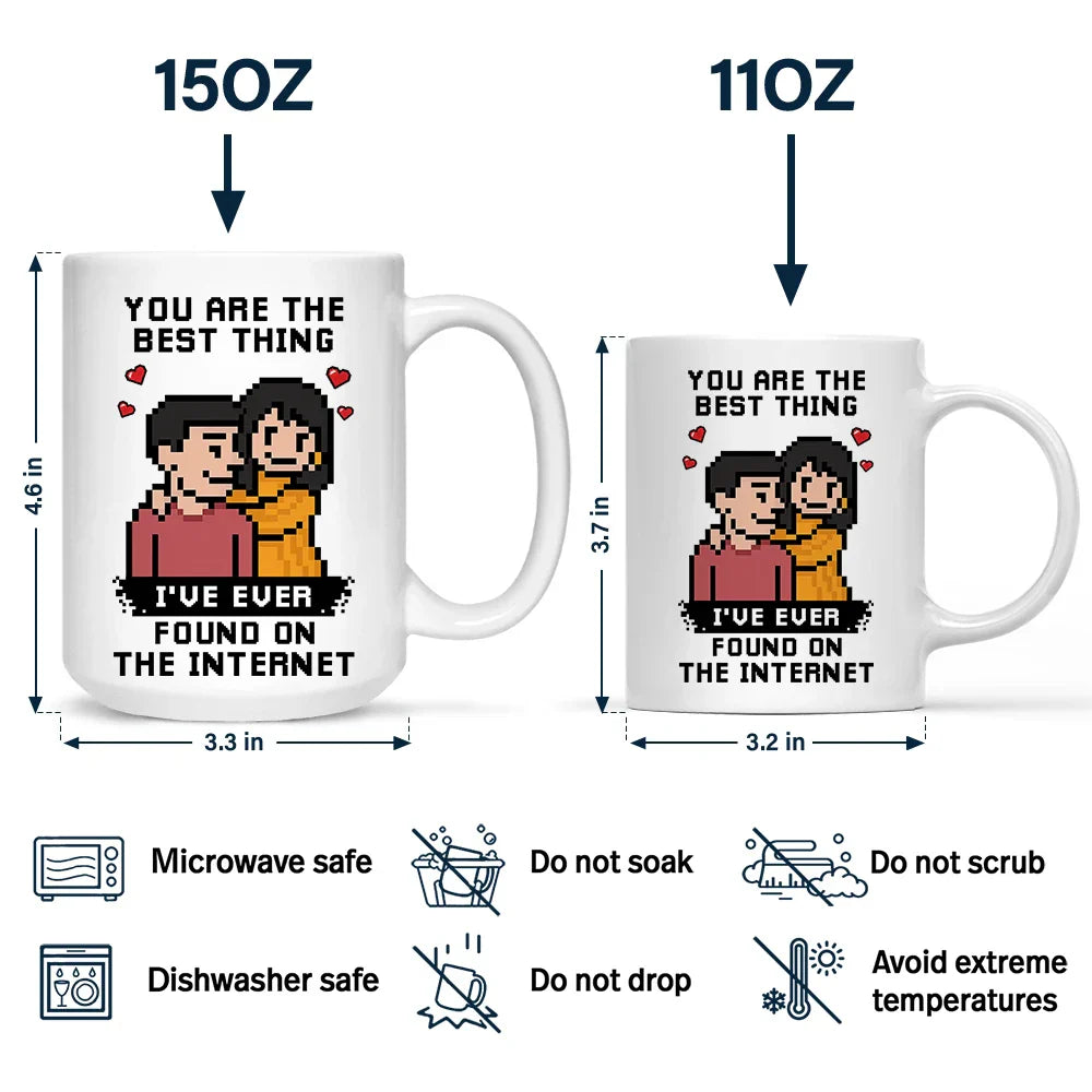 Custom Photo Pixel Art Effect Found On The Internet - Personalized Mug