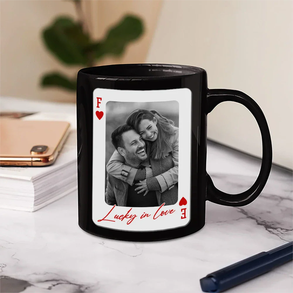 Custom Photo You & Me We Got This Playing Card - Personalized Mug