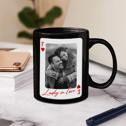 Custom Photo You & Me We Got This Playing Card - Personalized Mug
