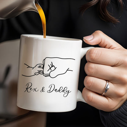 A Pet's Touch, Forever In Our Hearts Mug - Personalized Custom Coffee Mug - DAD021_MG