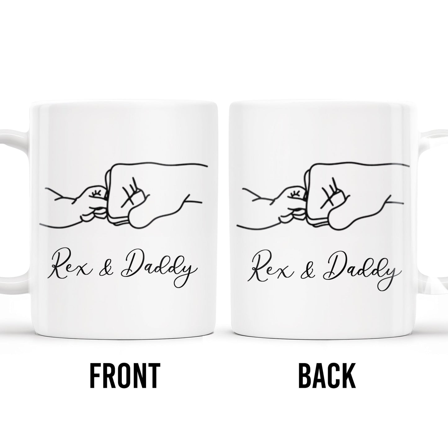 A Pet's Touch, Forever In Our Hearts Mug - Personalized Custom Coffee Mug - DAD021_MG
