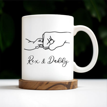 A Pet's Touch, Forever In Our Hearts Mug - Personalized Custom Coffee Mug - DAD021_MG