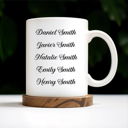 Dad The Man The Myth The Legend Custom Mug - Personalized Custom Coffee Mug - DAD024_MG