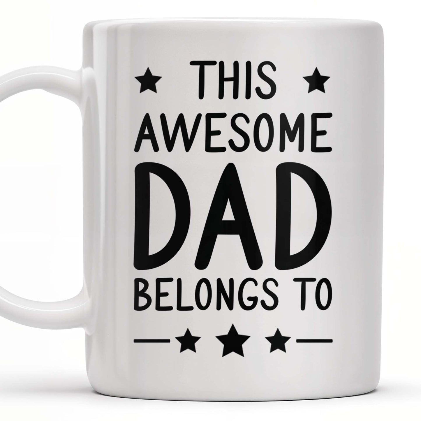 Create A Unique Family Mug With Custom Names And Cartoon Children - Personalized Custom Coffee Mug - DAD030_MG