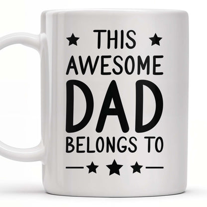 Create A Unique Family Mug With Custom Names And Cartoon Children - Personalized Custom Coffee Mug - DAD030_MG